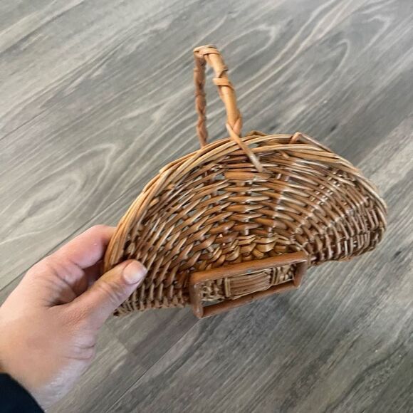 Small size wicker open basket - Picture 4 of 5